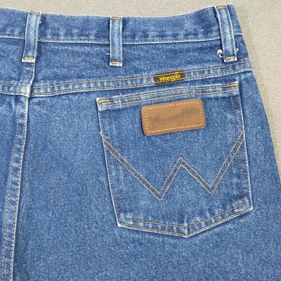 Wrangler Jeans Men's 36x36 Fits 34x33 Blue 945NAV Boot Cowboy Cut Western Denim - Picture 1 of 11